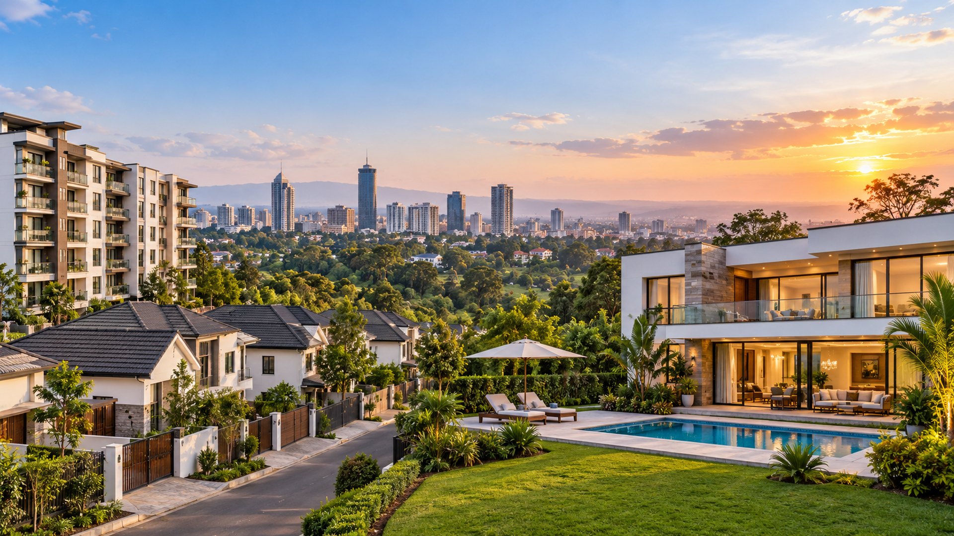 Homes, apartments and modern residential developments in a Kenyan property marketplace